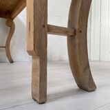 Raw oak butt console
