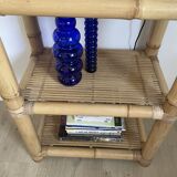 Vintage light bamboo shelf