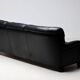 Three-seater sofa "Jupiter" in black leather by Arne Norell, Sweden, 1960.