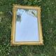 Vintage rectangular mirror in gilded wood h49 xl35