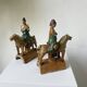 Ming period terracotta equestrian ridge tile
