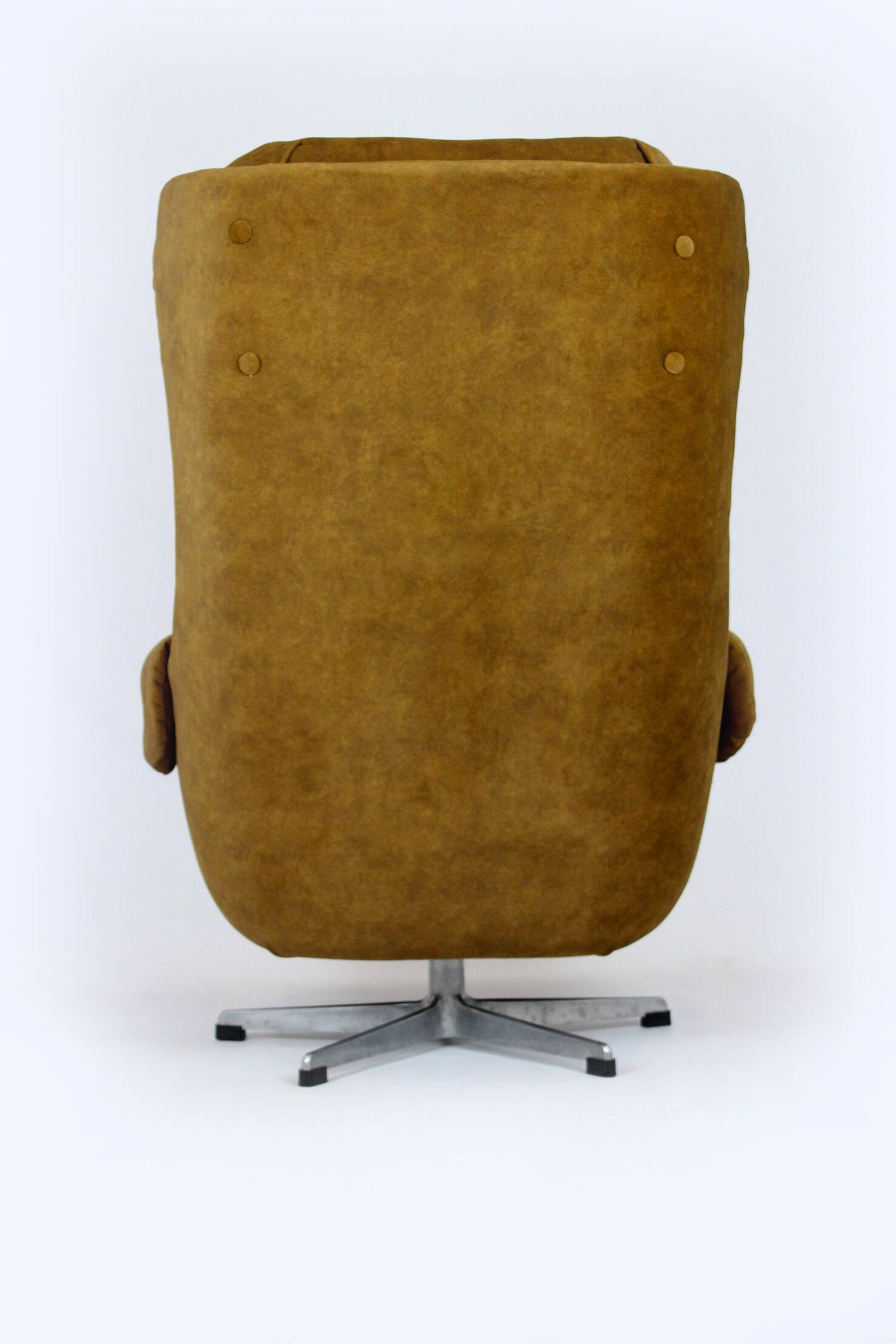 Restored Swivel Lounge Chair from Up Zavody, Czechia, 1970s