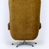 Fauteuil lounge pivotant restauré de Up Zavody, Tchéquie, 1970