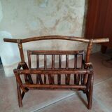 Rattan magazine holders