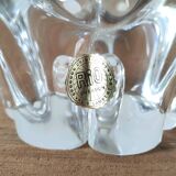 Double crystal candle holder Val Saint Lambert Rio creation 1950s