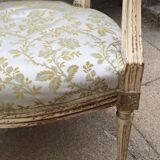Very beautiful pair of Louis XVI period cabriolet armchairs