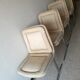 Set of 4 chairs in cream velvet seventies