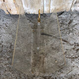 Ancien porte revues plexi transparent & anse laiton