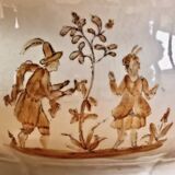 Old Longchamp vegetable soup tureen with Moustiers Olerys decor 2