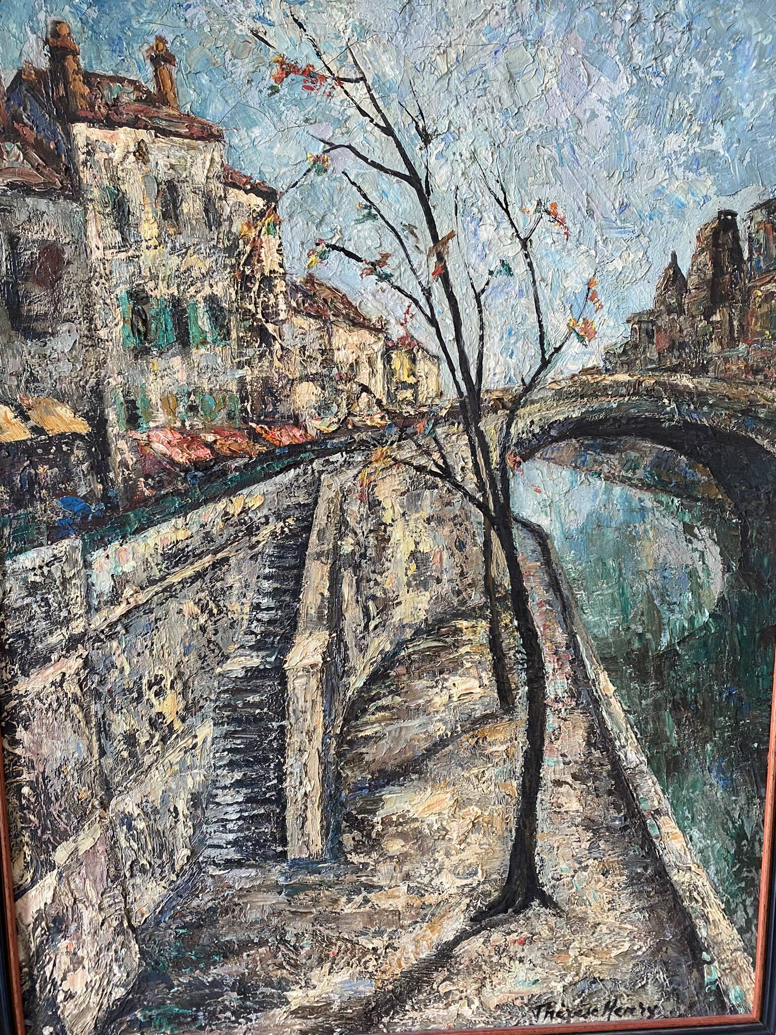 Landscape of the Parisian Seine quays