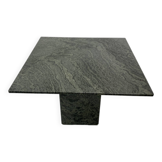 Table à manger en granit vert, années 1980