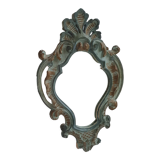 Mirror shell painted wooden Louis XV style