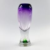 Art Glass Crystal Vase by Adam Jablonski, 1980s