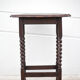 Table bois pieds tournés, table console bois, table ovale, sellette, porte-plante