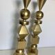 Design pair of torches geometric décor around 1970