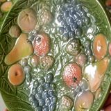 10 antique plates in fruit slip