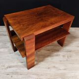 Art deco walnut coffee table