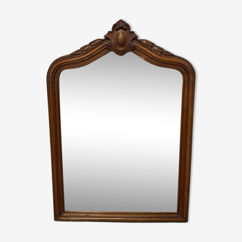 Louis-Philippe mirror in polished mahogany