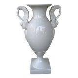 white porcelain amphora vase