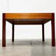 Mid-century teak and walnut side table, 1960s.