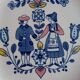 Pair of Johnson Brothers "Hearts & Flowers" dinner plates.