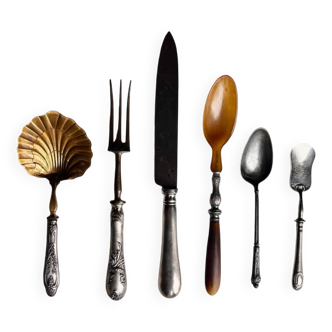 Lot argenterie argent/ormolu