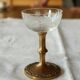 5+1 engraved crystal cups with gilded bronze - Louis XVI style, 19th century