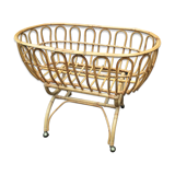 Vintage rattan basket