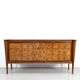 Buffet, cabinet Art Déco vintage italien en noyer foncé