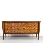 Buffet, cabinet Art Déco vintage italien en noyer foncé