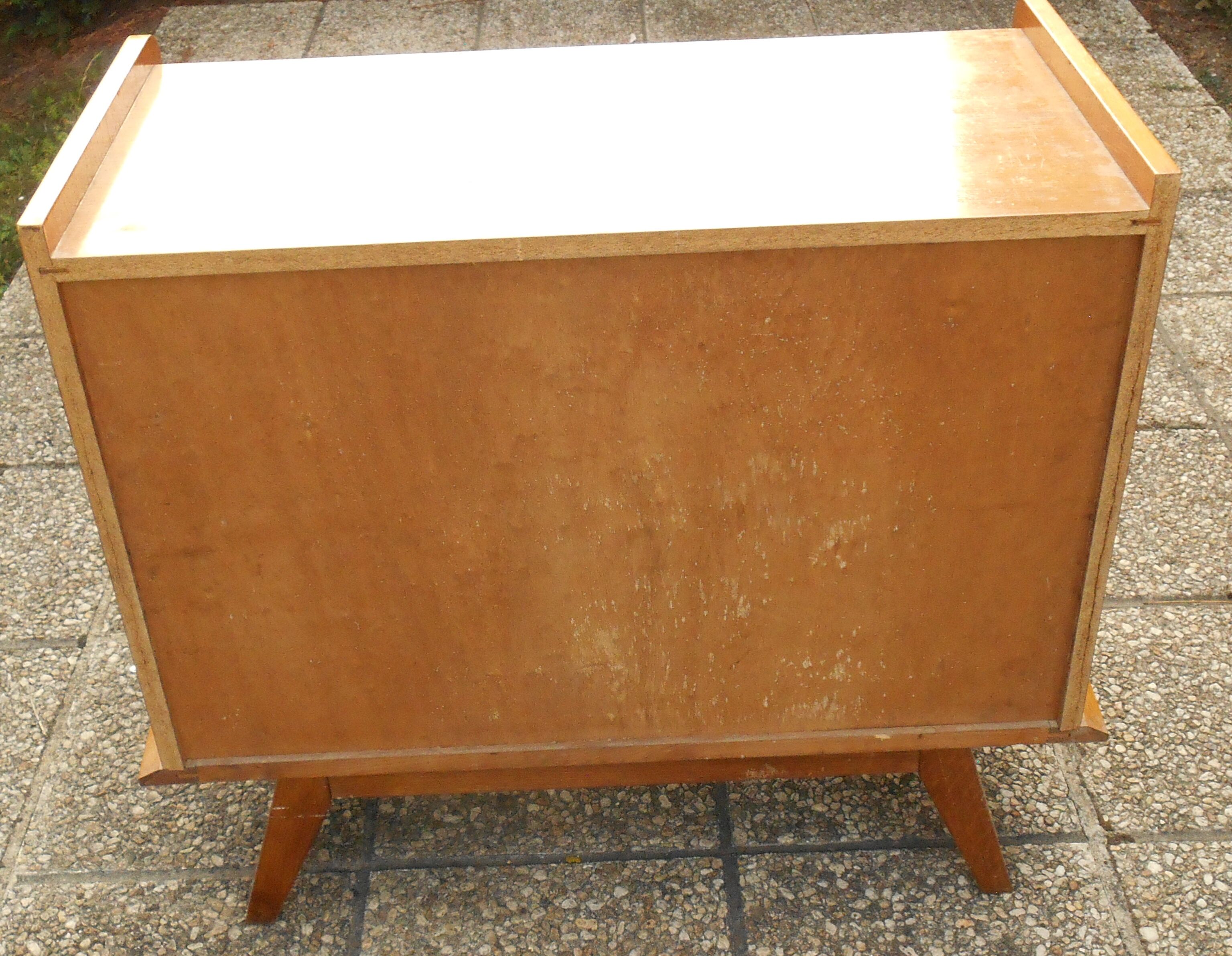 Commode pieds compas vintage 50/60