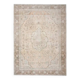 1970s Vintage Persian Handknotted Wool Orange Oversize Area Rug 288x385