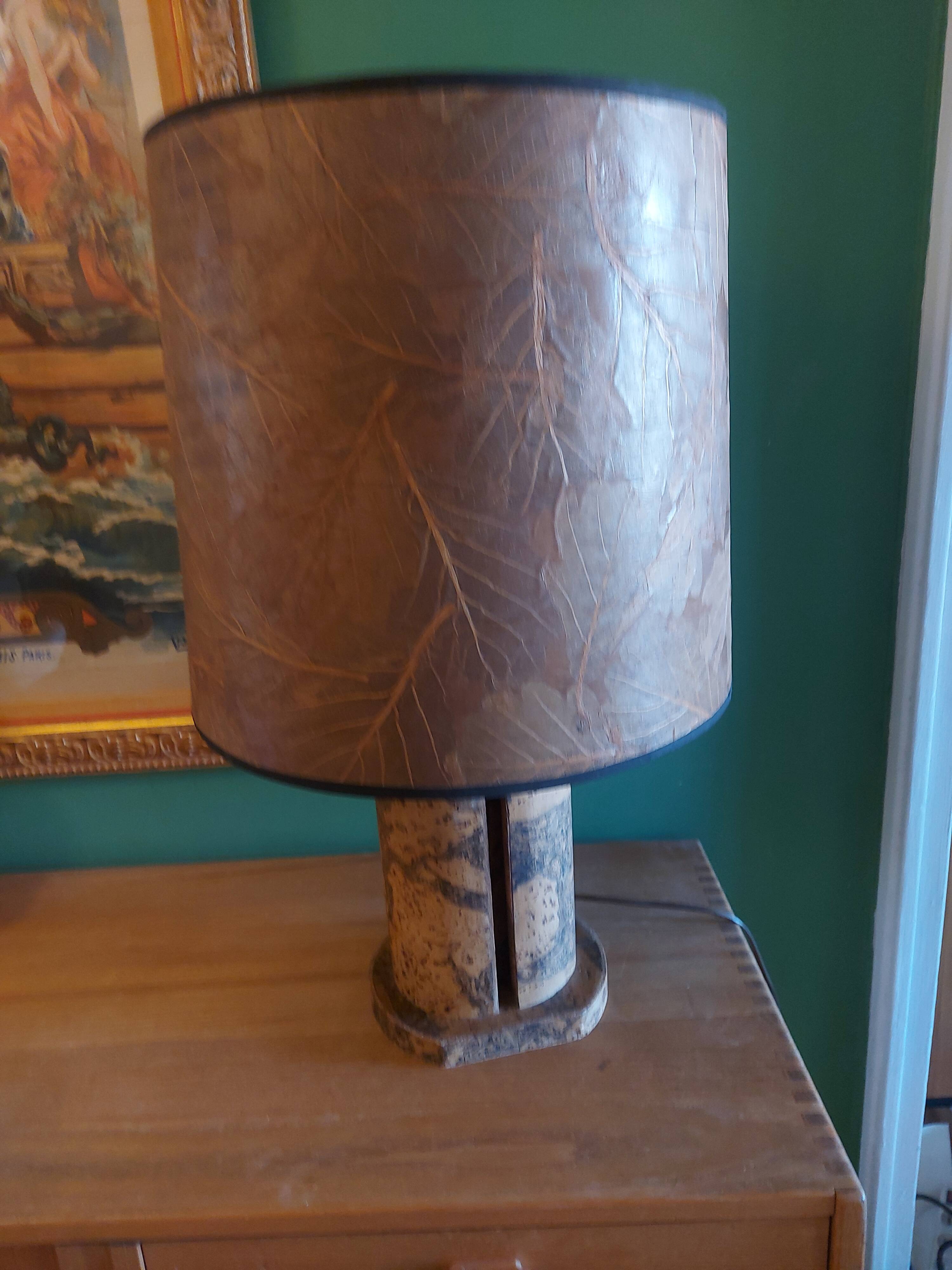 Lampe vintage en liège années 60, 70'S