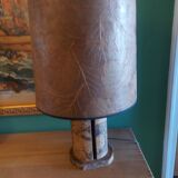 Vintage cork lamp from the 60s, 70's