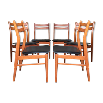 Suite de 6 chaises style scandinave