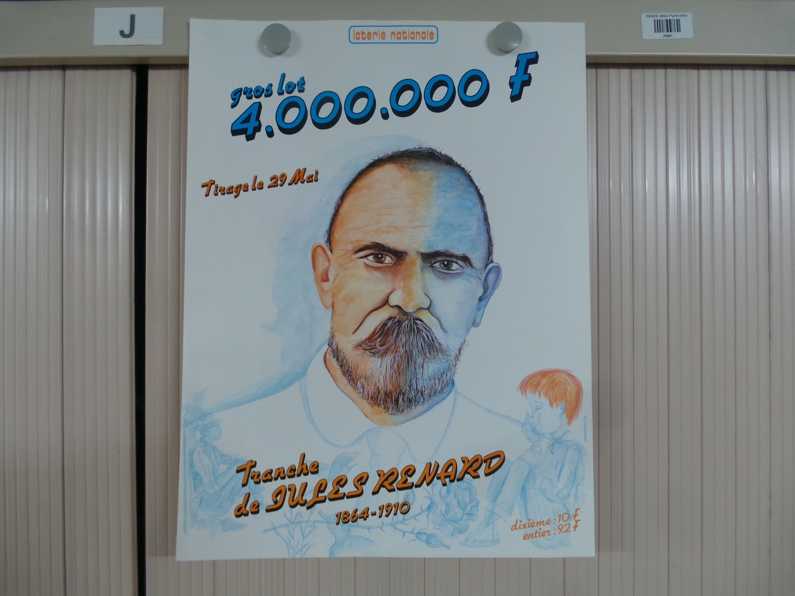 Original poster national lottery jules fox 1985