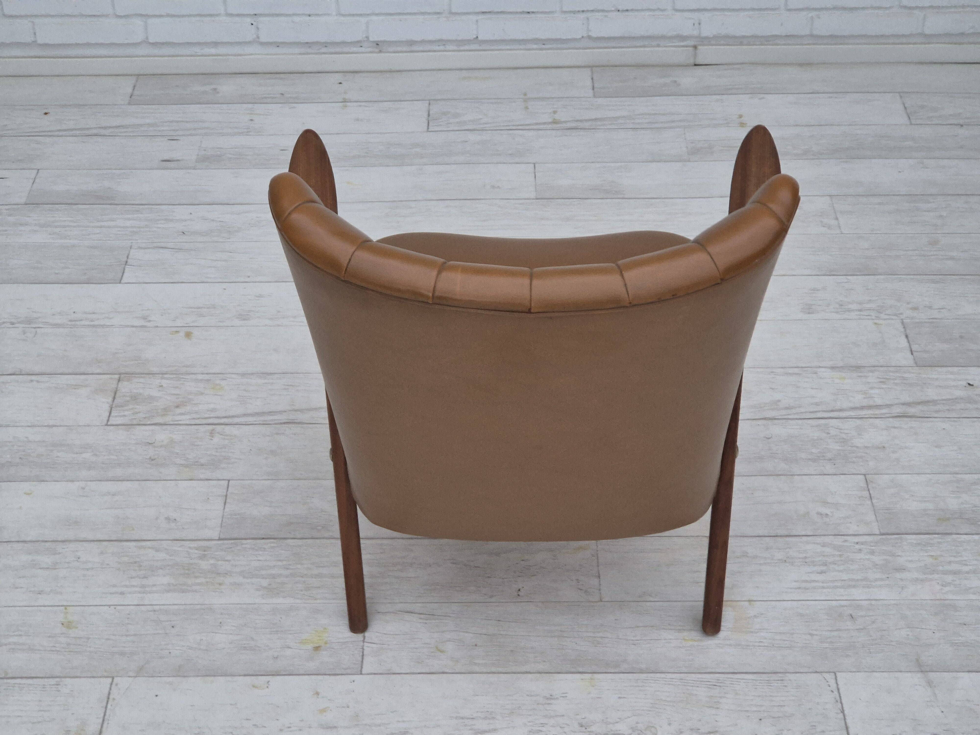 1960s, Danish design by Erhardsen & Andersen, armchair, original condition, teak wood.