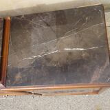Large and antique solid walnut sideboard