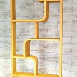 Bent plywood wall, bookcase, flowerbed, Volak by Holesov, 1960s Czechoslovakia