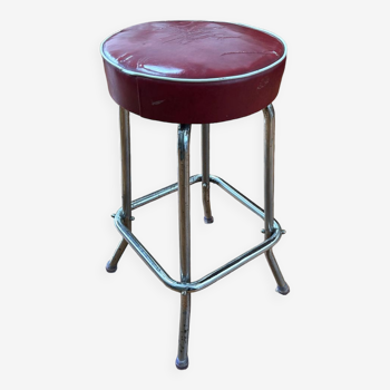 Leatherette bar stool