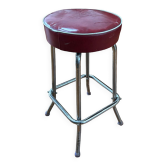 Leatherette bar stool