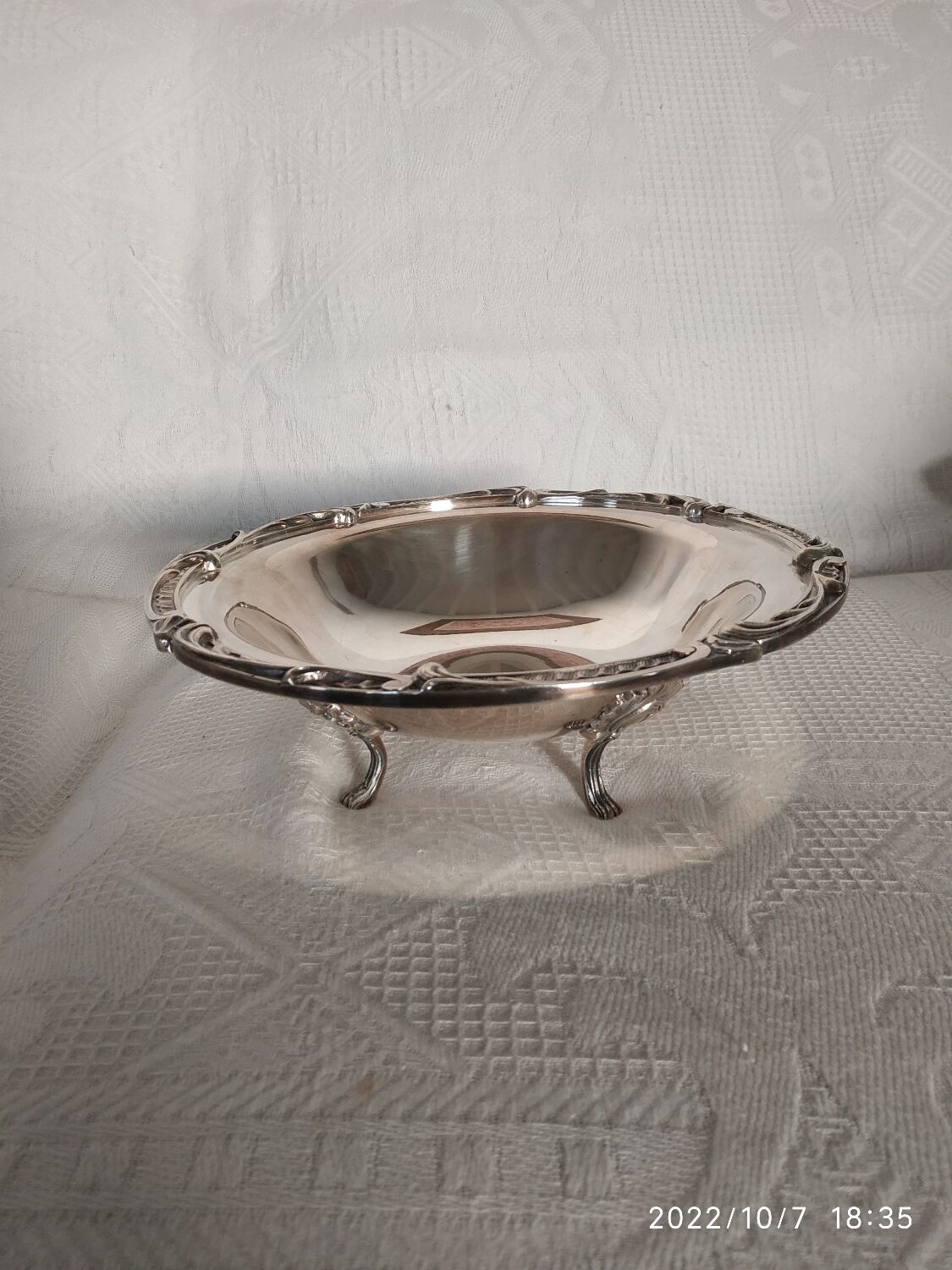 Coupe métal argenté