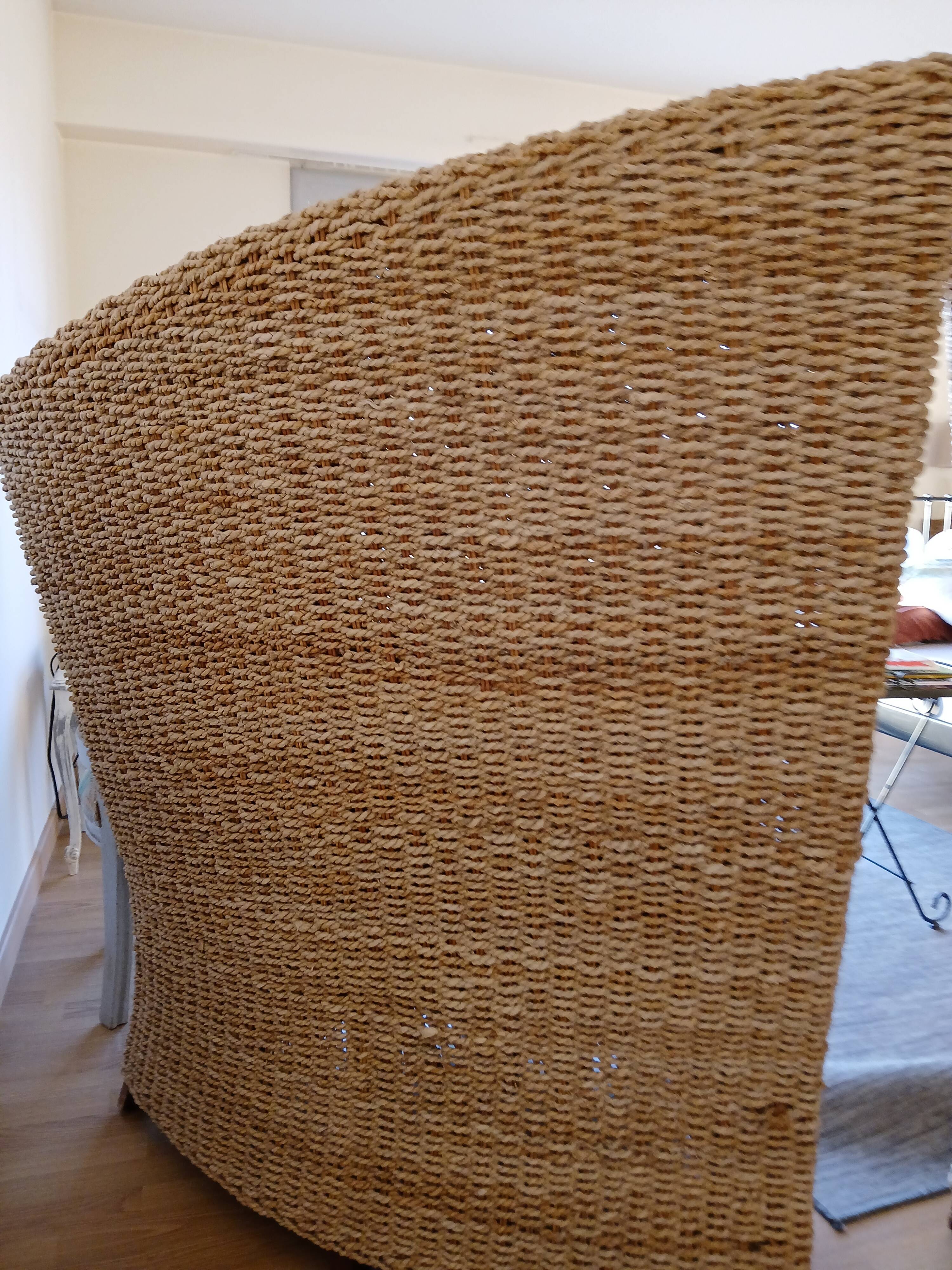 Wicker decorative armchair