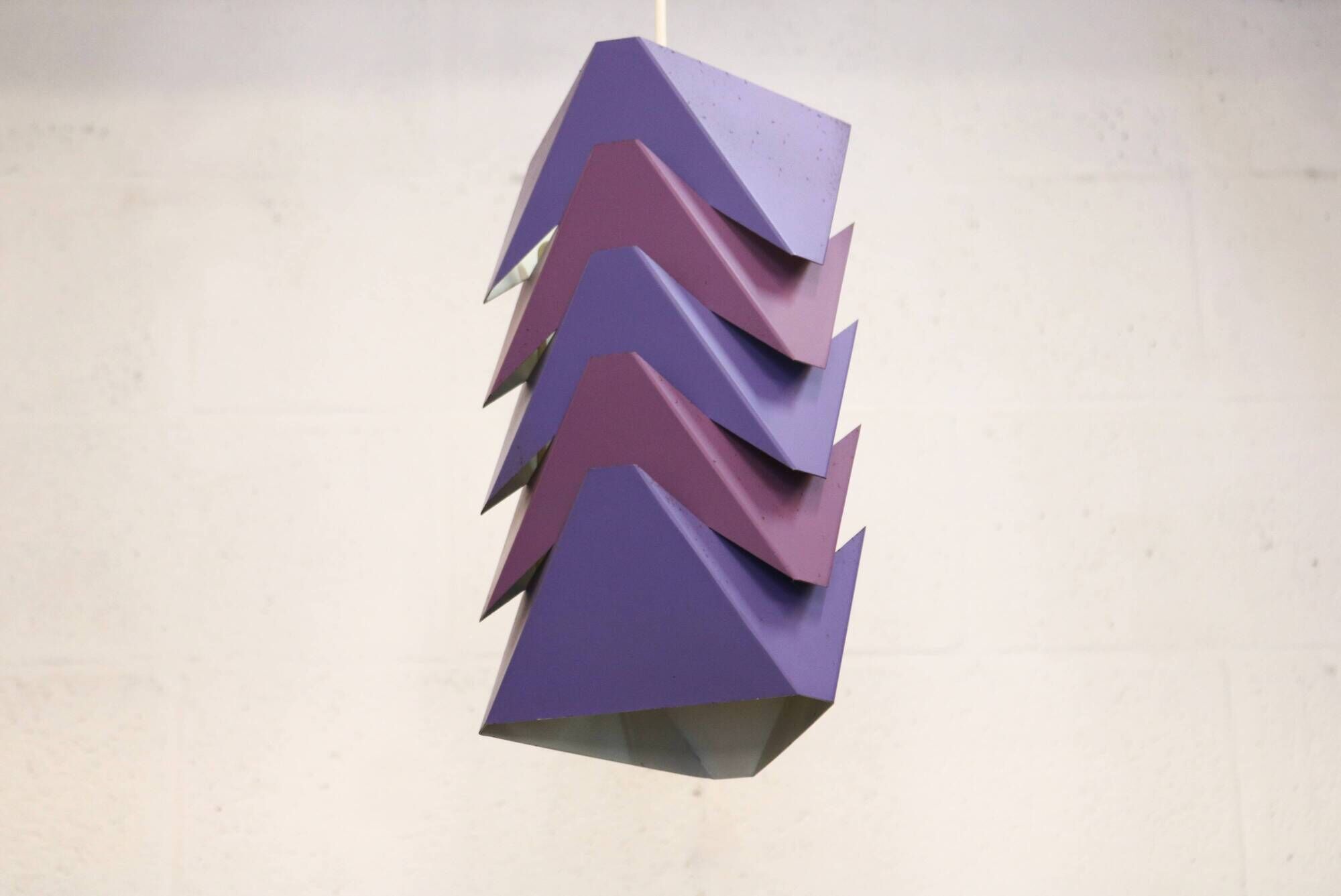Mid Century Ekko Metal Pendant Lamp by Louis Weisdorf for Lyfa, Denmark, 19
