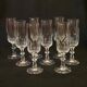 8 flûtes champagne en cristal taillé côtes plates