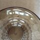 Art Deco fruit bowl circa 1930 in brown smoked glass
