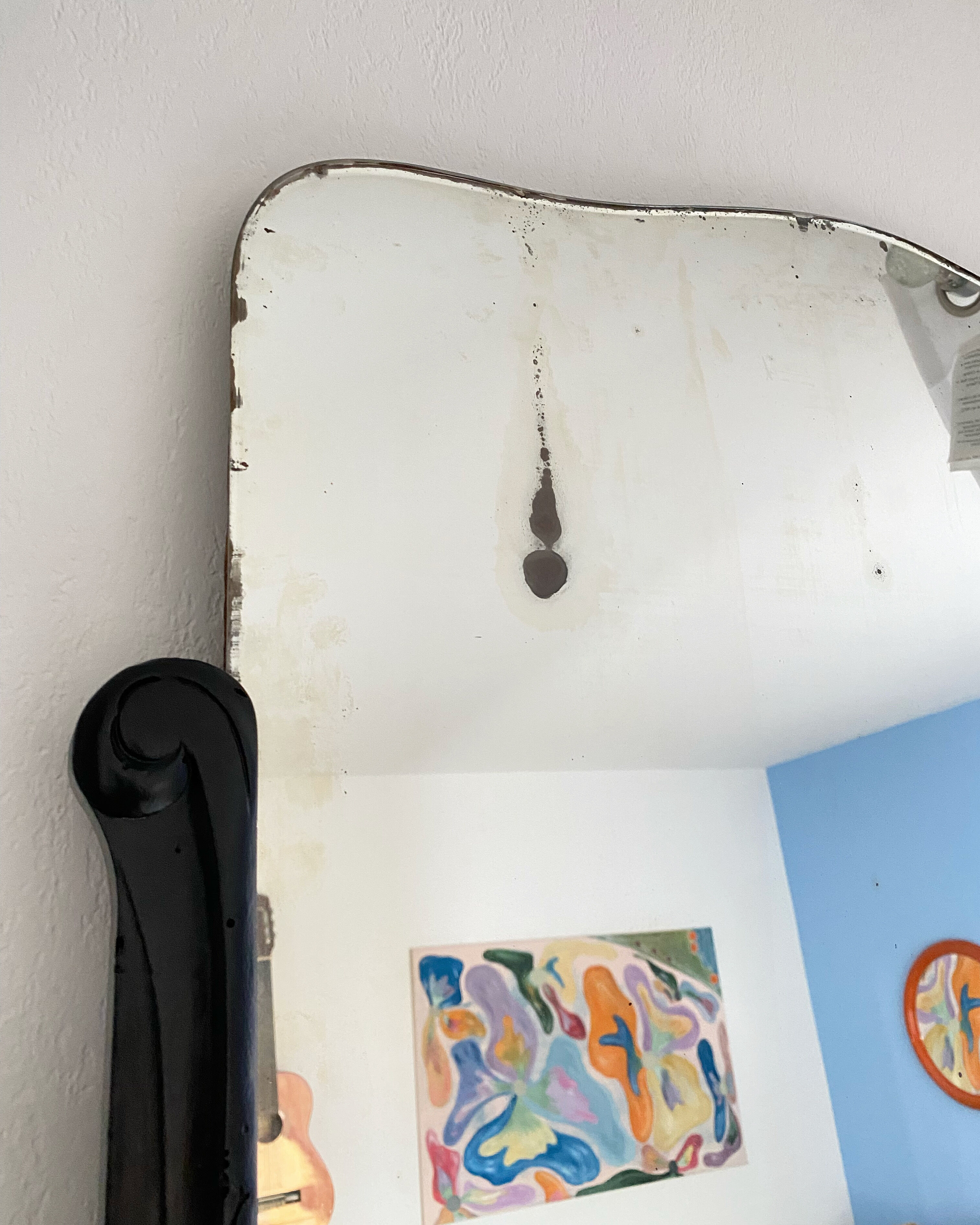 Black Art Deco mirror