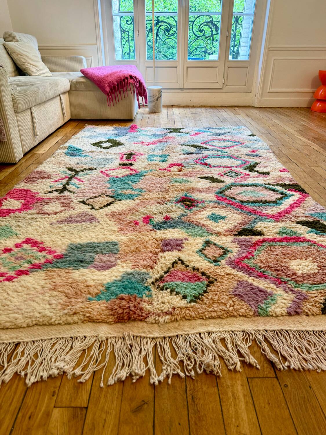 Berber rug 100% wool 138 x 241