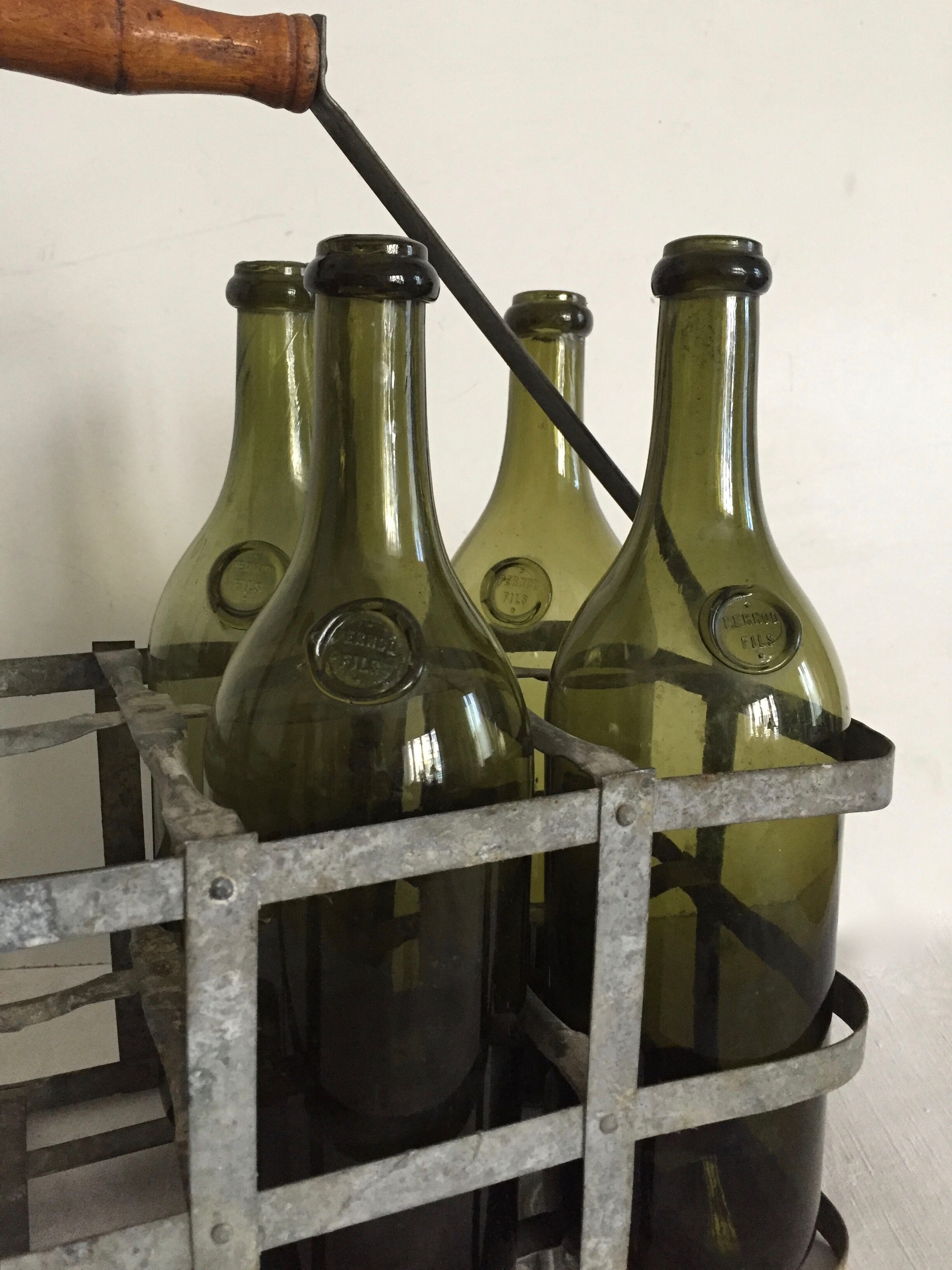Pair of old bottles Pernod Fils
