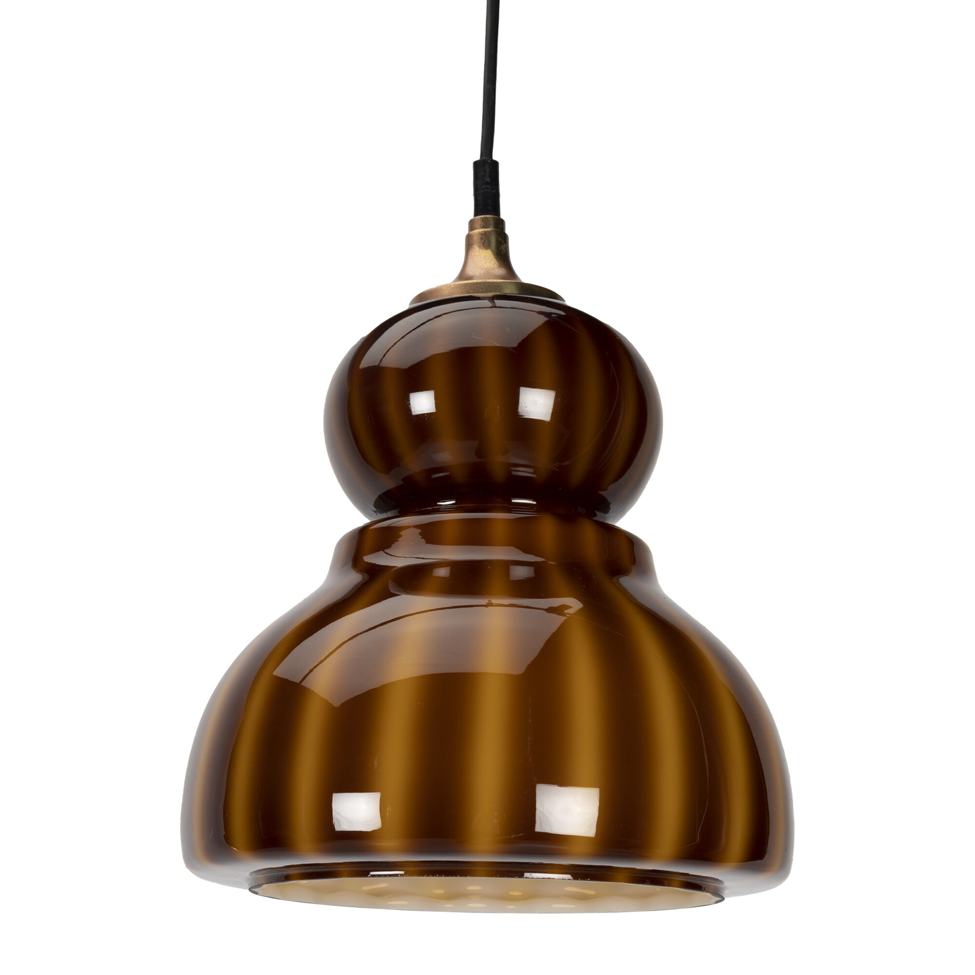 2-tone-brown space age pendant lamp